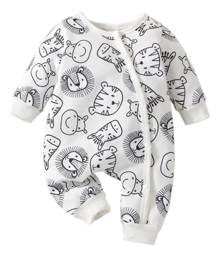 Enterito Bebe Con Estampado De Dibujos Animados