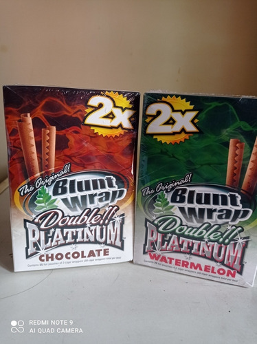 Imagen 3 de 5 de Envoltura De Tabaco Para Liar Blunt Wrap X 2 Unid