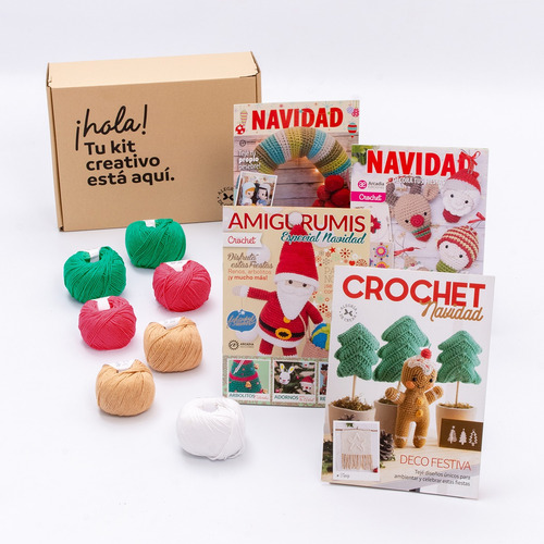 Kit Creativo De Crochet Navidad