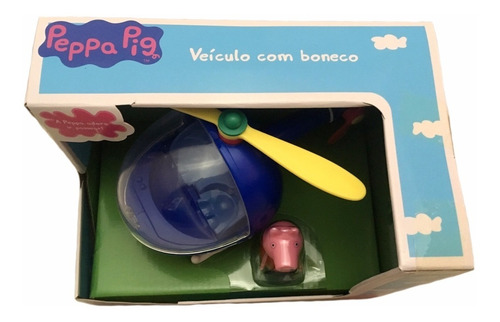 Brinquedo Veiculo Helicóptero E Mini Boneca Peppa Pig - Dtc