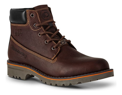 Bota Pro26105 Suela Bicolor Contruccion Liso Café Obra