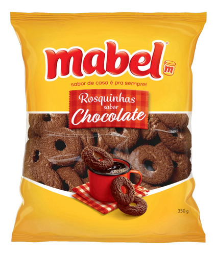 Biscoito Rosquinha Chocolate Mabel Pacote 350g