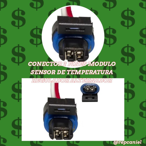 Conector 2 Pines Modulo Sensor Temperatura Regulador Alterna