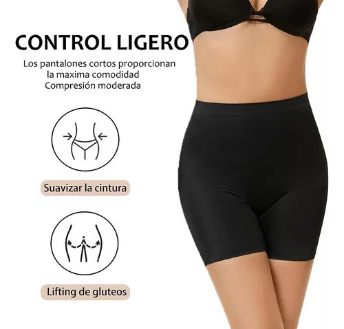Q Paquete 3 Boxer Tipo Shorts Invisible Boxer Mujer