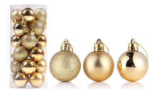 24 Piezas Adornos De Bolas De Navidad Decoraciones De Bolas