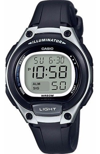 Reloj Casio Digital Lw-203-1a Wr 50m Luz Crono Gtia 2 Años