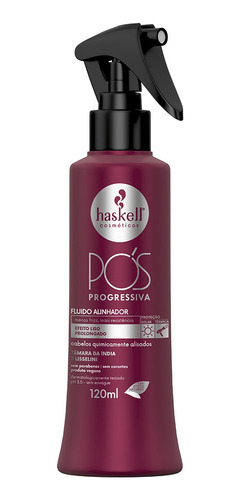 Kit Haskell Pós Progressiva 500ml Shampoo Cond Másc Leave In