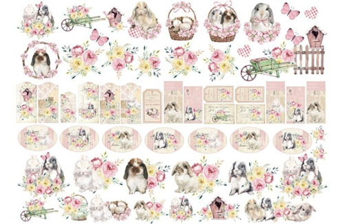 La Tiendita Shabby Chic  Lamina De Seda 50x70 Pascua Pasc11