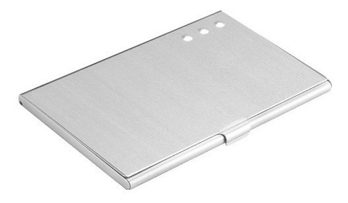 Porta Tarjetas De Presentación Tarjetero Aluminio Bolsillo