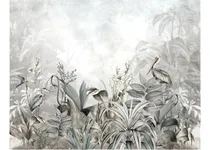 Comprar Vinilos Murales Empapelados Paisaje Trop Aves Grises