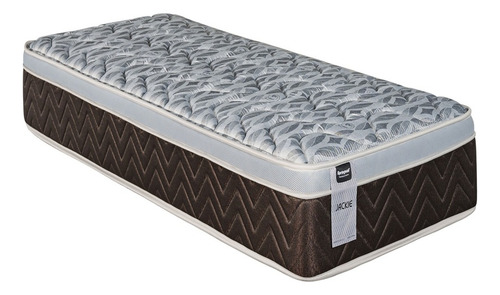 Colchon 1 Plaza Springwall Jackie 80 X 190 Resortes Color Gris