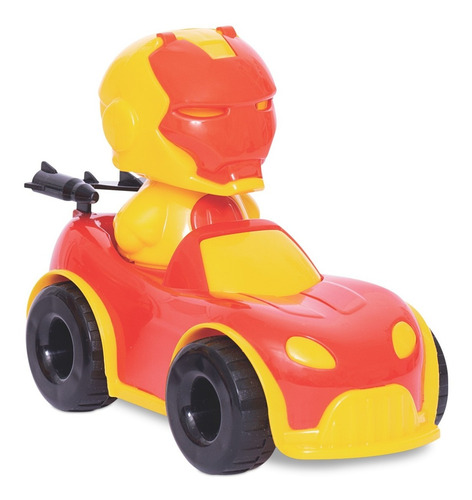 Imagem 2 de 10 de Brinquedo Para Bebê Baby Heróis Esquadrão 4 Bonecos 4 Carros