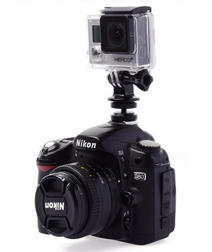 Soporte Gopro Zapata Flash Camara Dslr