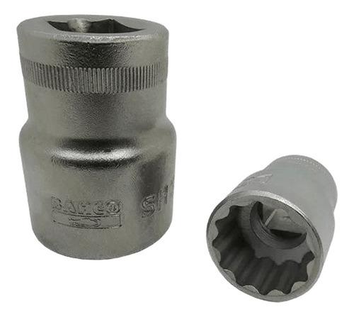 Tubo Bocallave Estriado Bahco 9/16 PuLG Encastre 1/2 S9/16 Color Plateado