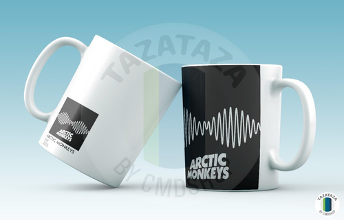 Imagen 2 de 10 de Taza Mug Musica Rock Arctic Monkeys. Jll. Massive Attack.