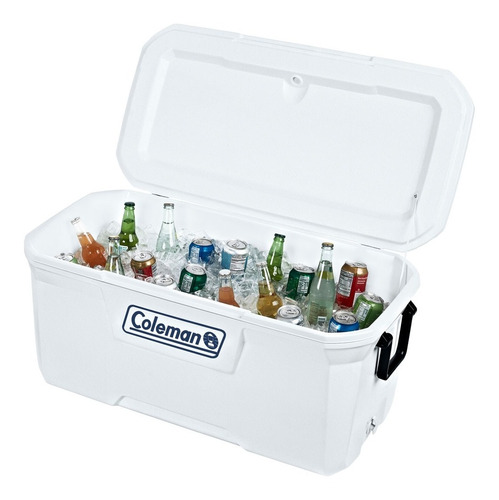 Conservadora Coleman Marine 120qt Blanca Con Posa Vasos