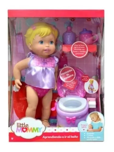Mu eca Little Mommy Aprendiendo A Ir Al Ba o Meses sin intereses