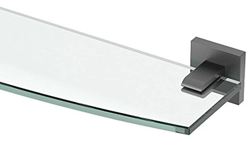Gatco 4056mx Elevate Bathroom 8mm Tempered Glass Shelf, 20.1