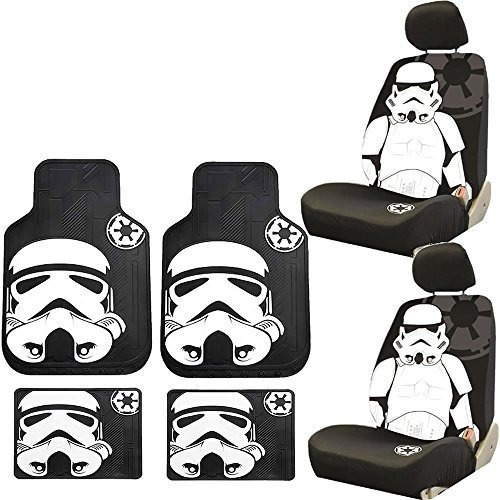 Fundas Asiento Stormtrooper Star Wars U.a.a. Inc. + Tapetes