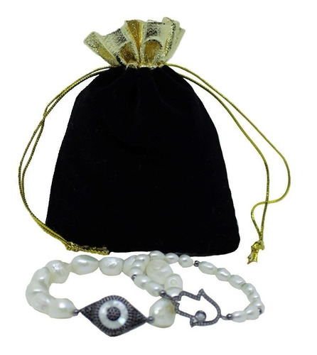 Saquinho De Veludo Preto Com Dourado - Festas, Lembrancinhas