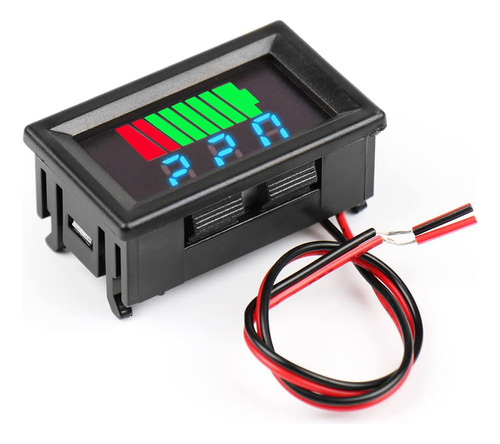 Voltimetro Digital 3 Digitos 12v A 60v Led Azul Automotor