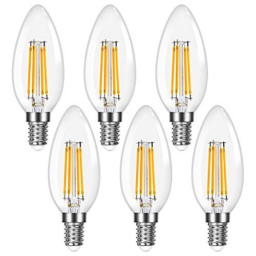 E12 Chandelier Light Bulbs, Filament Led Candle Bulbs, ...