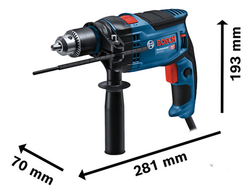 Taladro De Percusión Bosch 850w Gsb 16 Re 13mm + Maletín