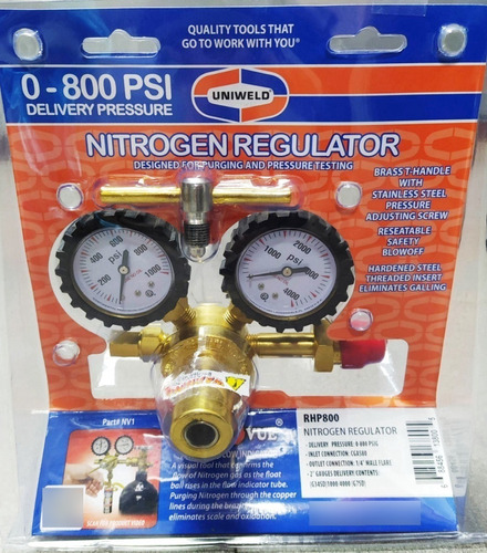 Regulador De Nitrogeno Uniweld 0-800psi