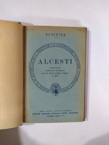 Griego - Alcestis - Eurípides - Dante Alighieri