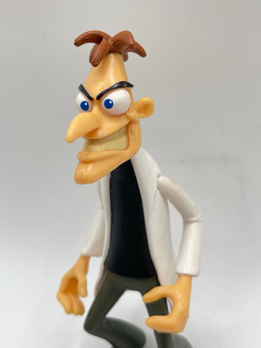 Dr Heinz Doofenshmirtz Figura 10cm Phineas Y Ferb Jakks 2010 (Usado)