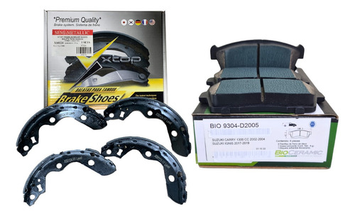 Balatas Delanteras Y Traseras Suzuki Ignis 1.2 2017-2019 Cer