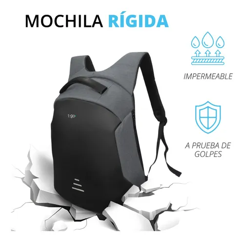 Mochila Impermeable Urbana Reforzada Mujer Hombre Bolsillos