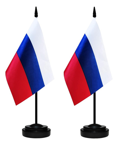 Set De Banderas P/ Escritorio Bclin De Países, Rusia