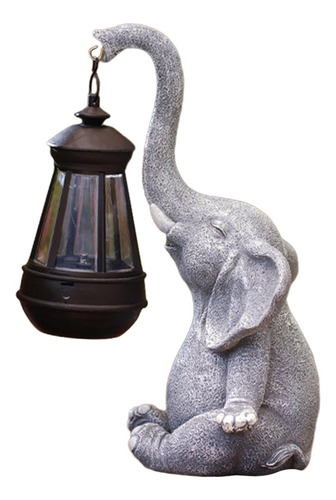 Lámpara De Elefante De Estatua De Jardín Grande Con Luces