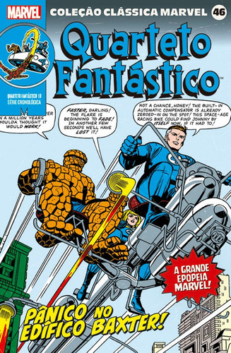 Livro Coleção Clássica Marvel Vol. 46 - Quarteto Fantástico 10, De Kirby, Jack. Editora Panini, Capa Mole, Edição 46 Em Português, 2023