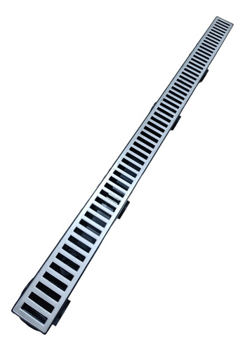 Ralo Linear 6cm X 1 Metro Aluminio Com Coletor Multi Saídas