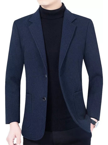 Saco Blazer Hombre Moda Formal Confort Slim Fit Dos Botón M