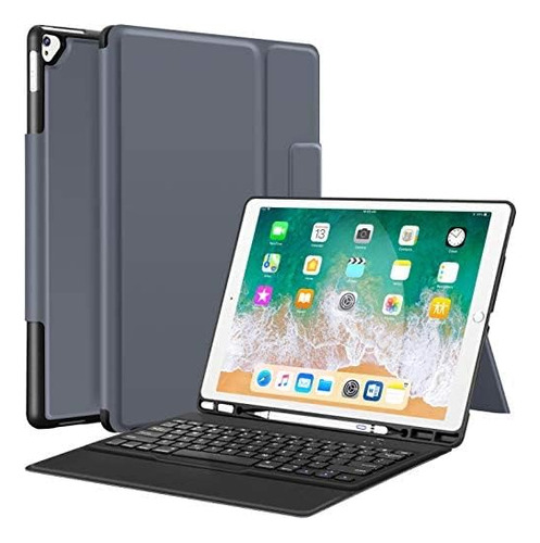 Funda Con Teclado Sounwill / Para iPad 12.9  / Gray