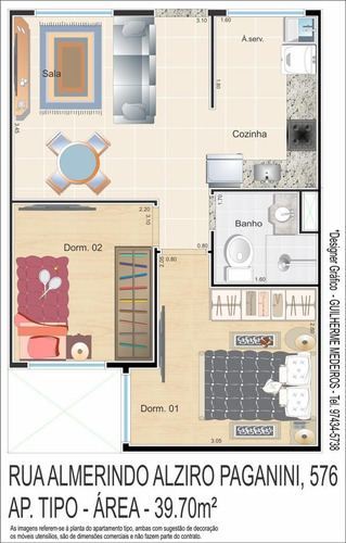 Imagem 3 de 4 de Apartamento 2 Dormitórios Com Vaga