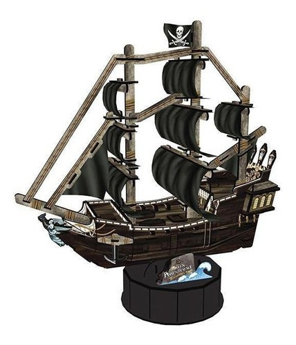 Puzzle 3d - Queen Annes Revenge - Barco Pirata Barba Negra