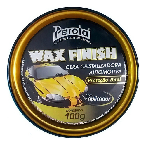 Cera Cristalizadora Wax Finish 100grs Pérola C/ Aplicador