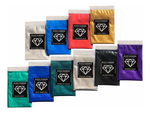 Epoxy Resin Dye  Mica Powder Black Diamond Pigments® 4