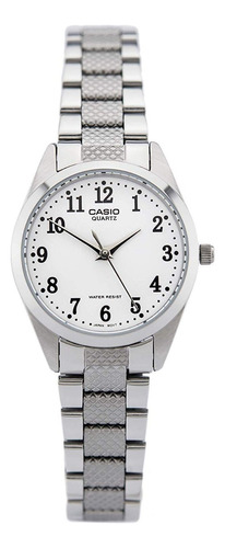 Reloj Para Unisex Casio Ltp-1274d-7b Plateado Color del fondo Blanco