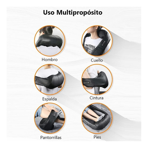 Masajeador C/ Calor Shiatsu Cuello Espalda Hombro Pies Qx214