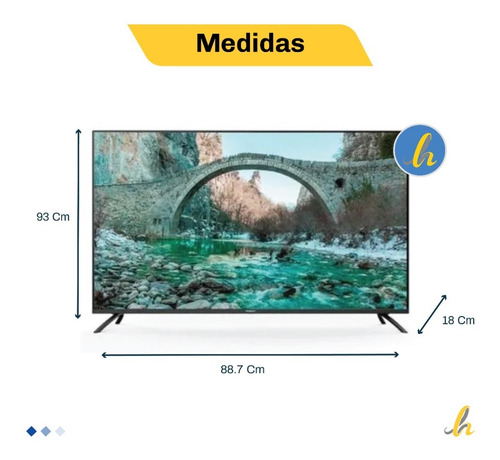 Imagen 5 de 5 de Smart Tv Noblex 39 Pulgadas Db39x7000 Hd Android Tv Lh