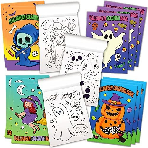 Artcreativity Halloween Coloring Books For Kids, Pack Tqb91