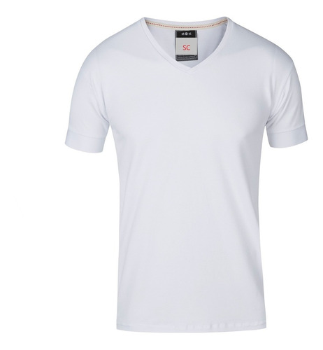 Remeras Elastizadas Hombre Escote  V Quality Import Usa