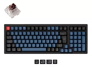 Teclado Mecánico Keychron K4 Pro Rgb Bluetooth Esp Sw/ Brown Teclado Negro Idioma Español España