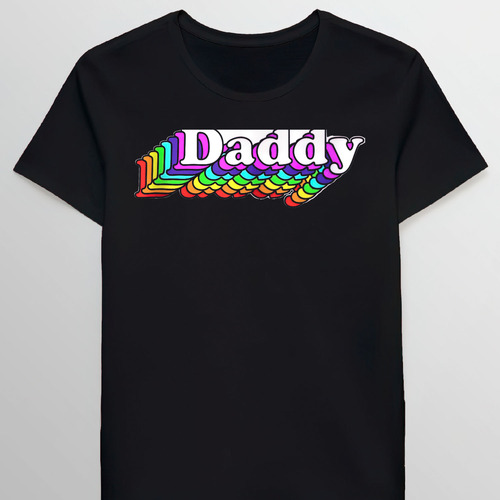 Remera Daddy Gay Daddy Bear Retro Lgbt Rainbow Lgbte 6135445