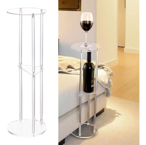 Mesa Lateral De Acrílico Transparente Móveis Decorativos